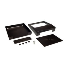 Plastic box Kradex Z25 PS black 220x220x78mm
