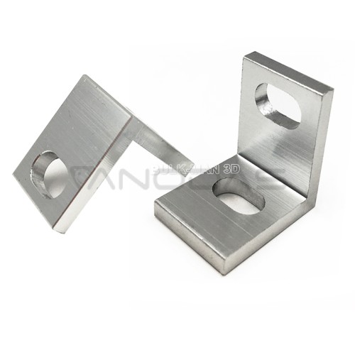 L sujungimas aliuminio profiliams viengubas - sidabrinis 