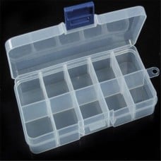 The organizer of 10 compartments 128x66x22mm - container for small items