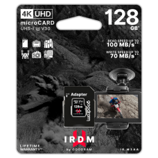 Goodram IR-M3AA microSD memory card 128GB 100MB / s UHS-I class U3 with adapter 