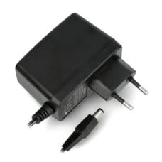 12V/1.25A  maitinimo šaltinis - DC 5.5/2.5mm kištukas - juodas