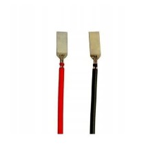 18650 battery cables - 1 black + 1 red - set