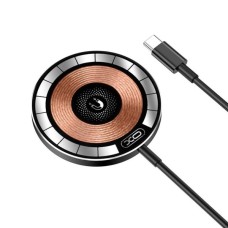 Mini Magnetic Wireless Quick Charger XO CX013 15W - black