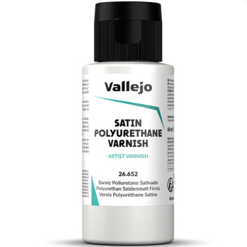 Vallejo polyurethane varnish 60ml - Satin Vallejo polyurethane varnish 60ml - Satin