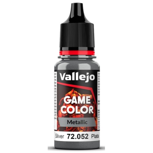 Vallejo Game Color paint 18ml - Silver Metallic Vallejo Game Color paint 18ml - Silver Metallic