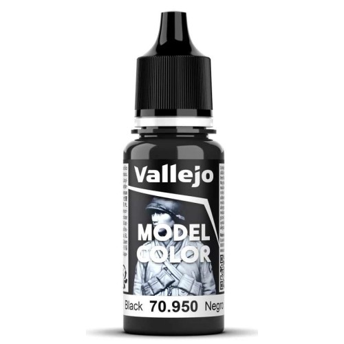 Vallejo Model Color 18ml - Black Vallejo Model Color 18ml - Black
