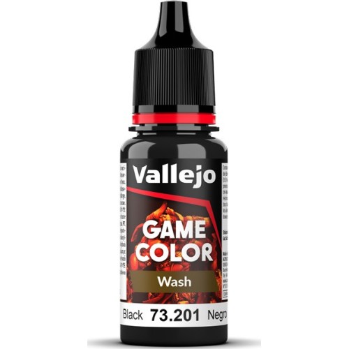 Vallejo Game Color Wash 18ml - Black Vallejo Game Color Wash 18ml - Black