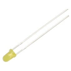 3mm LED yellow matte - 100pcs