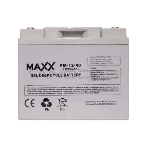 Maxx švino baterija 12-FM-40 40Ah 12V 