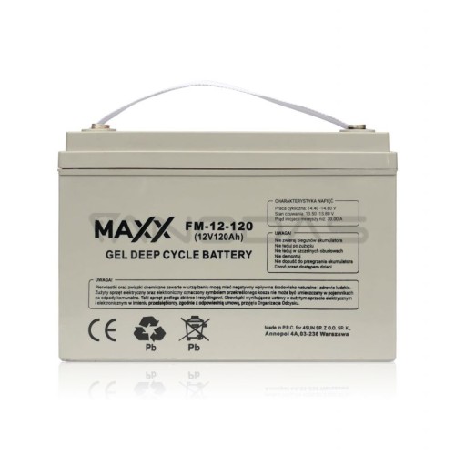 Maxx švino baterija 12-FM-S-120 120Ah 12V 