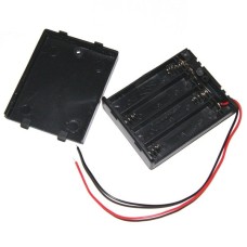 4xAAA 1.5V battery basket - basket with a lid and a switch