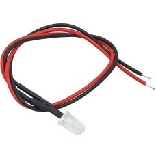 5mm LED red transparent 12V