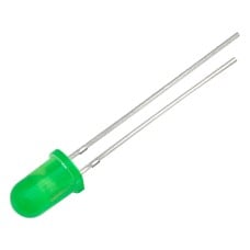 5mm LED green matte 12V - 20pcs