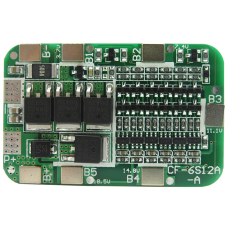 Li-ion Lithium Battery 18650 Charging and protection Board 6S 12A