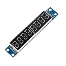 8-digit 7-segment LED display with MAX7219 controller