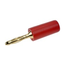 Banana plug 2mm, red