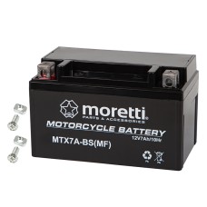 MORETTI motorcycle battery 12V 7Ah MTX7A-BS