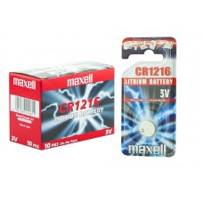 Lithium battery 3V CR1216 Maxell 1pcs