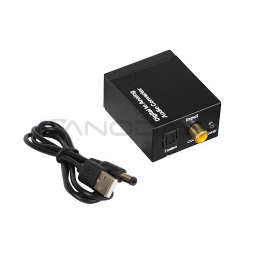 TOSLINK DAC į 2xRCA optinis keitiklis  TOSLINK DAC į 2xRCA optinis keitiklis