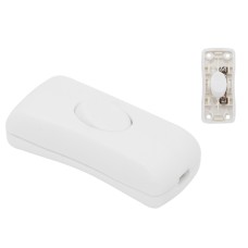 Pass-through rocker switch PP15 230V - White