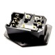 IEC 250V AC male power socket - with switch and fuse