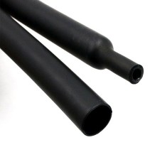 Heat Shrink Tube 3 / 1 with adhesive 6.4mm black 1m