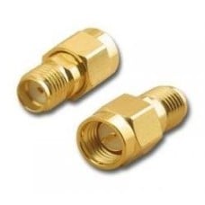 Straight transition SMA plug to SMA jack