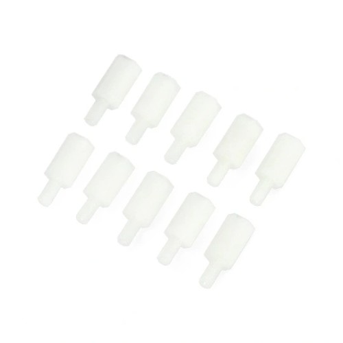 10mm nylon spacer with M3 thread - 10pcs, 10mm nylon spacer with M3 thread - 10pcs,