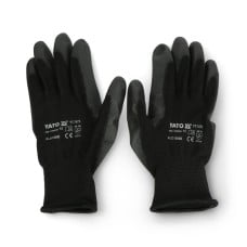Yato work gloves size 10 nylon - black 