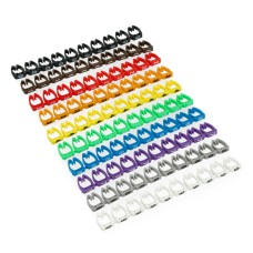 Set of 100 numerical markers for 6mm