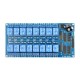 16-channel relay module with optoisolation - 10A/250VAC contacts - 12V coil