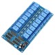 16-channel relay module with optoisolation - 10A/250VAC contacts - 12V coil