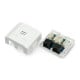 Surface socket 2x RJ45 Lanberg - white - category 6 