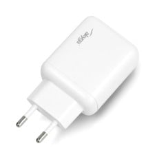 Power supply 2x USB C - 5V-12V/1.67A-3A - Akyga AK-CH-19
