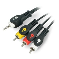 3.5mm 4 field Jack 3x RCA 1.5m