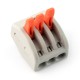 3pin 250V electric cube - orange