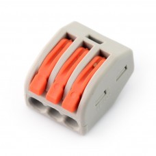 3 kontaktų jungtis 250 V - oranžinis