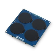 4 apvalus IPS TFT ekrano modulis 1.28 colio 240 x 240 pikselių – ESP32-S3-WROOM-1, RTC, BME280 – SB komponentai SKU30309