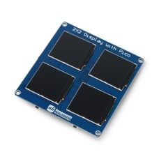 Module of 4 square IPS TFT displays 1.54'' 240x240px - Raspberry Pi Pico W, RTC, BME280 - SB Components SKU30293