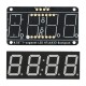 Adafruit 0.56" 4 skaitmenų 7 segmentų ekranas su I2C Backpack - Raudonas - STEMMA QT/qwiic