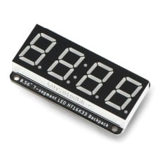 Adafruit 0.56" 4-Digit 7-Segment Display with I2C Backpack - Red - STEMMA QT/qwiic