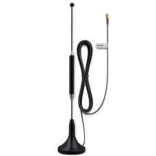4G LTE 600-2700MHz antena su magnetiniu pagrindu - 5dBi - SMA - vidinė - Qoltec 57059