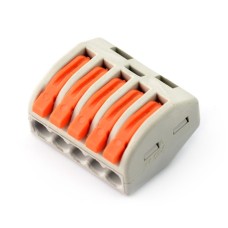 5 kontaktų jungtis 250 V - oranžinis