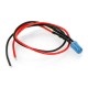 5mm 12V LED su rezistoriumi ir laidu - mėlyna