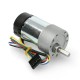 6.3: 1 pavaros variklis 37Dx65L 24 V 1600RPM + CPR 64 enkoderis - Pololu 4698 