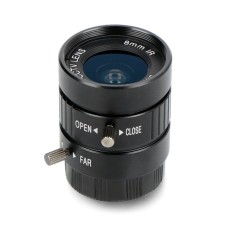 Objektyvas CS-Mount 8mm - rankinis fokusavimas - HQ Raspberry Pi kamerai - ArduCam LN039