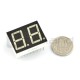 8-segment display x2 - 14mm green