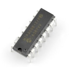 A / C converter MCP3008 10-bit 8-channel SPI - DIP 