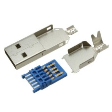 USB A 3.0 kištukas - kabeliui