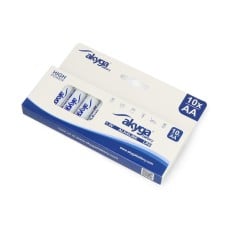 AA (LR6) alkaline battery Zn-MnO2 - 1.5V/3050mAh - Akyga AKY2067 - box - 10pcs.
